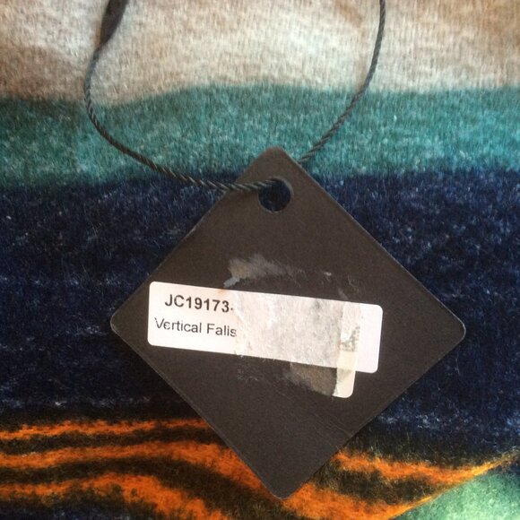 Pretty Persuasions Vertical Falls NWT Striped Boho Poncho OS Southwestern/Wrap - Picture 6 of 6